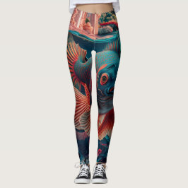 Leggings ¡Leguas "Koi Fish Harmony"!