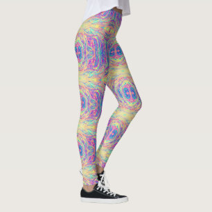 Leggings Legumbres de aceite de arcoiris pastel Van Life