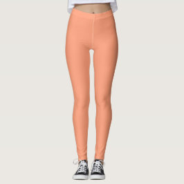 Leggings Legumbres de color claro Salmón sólido