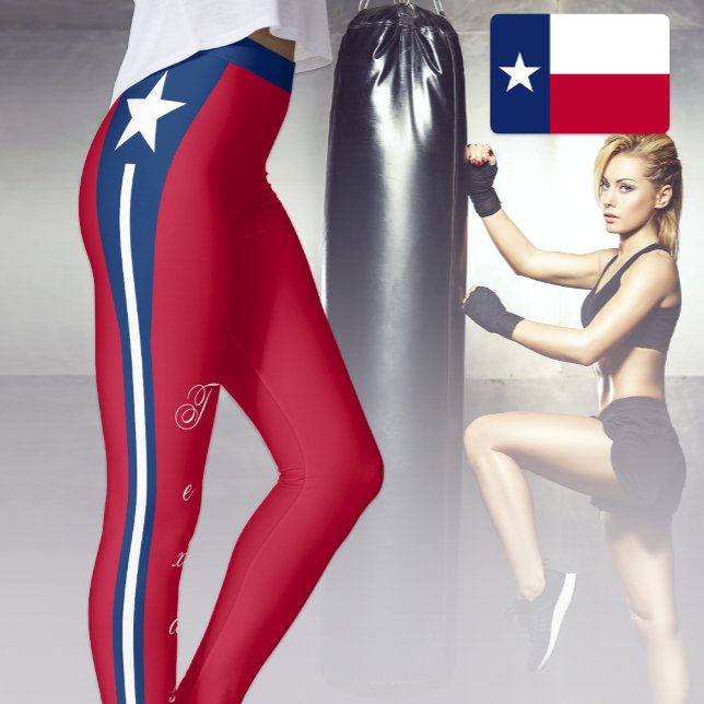 Leggings Lejas de moda de Texas, Bandera de Texas/Deportes (Subido por el creador)