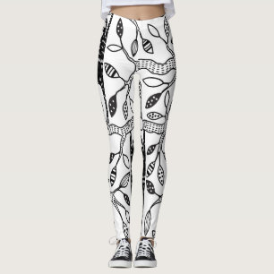 Leggings Lemas enfriadas: Patrón animal lindo.