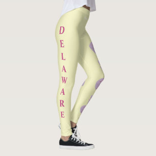 Leggings Lemon Delaware State Flower Peach Blossom Leggom