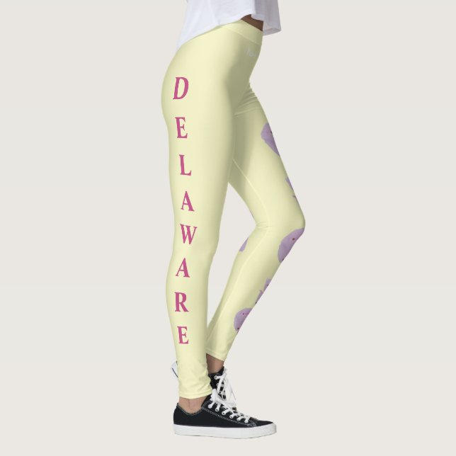 Leggings Lemon Delaware State Flower Peach Blossom Leggom (Derecha)