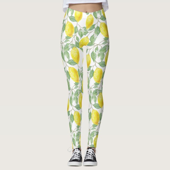 Leggings Lemones amarillos bonitos (Anverso)