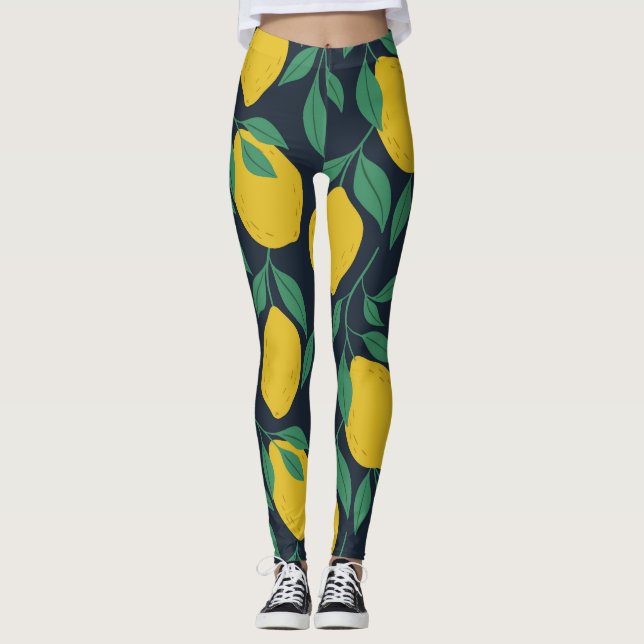 Leggings Lemones coloridos: Vibrancia de mano. (Anverso)