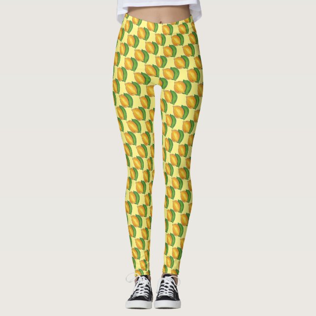 Leggings Lemones Lime Citrus Fruit Lemons n' Limes (Anverso)