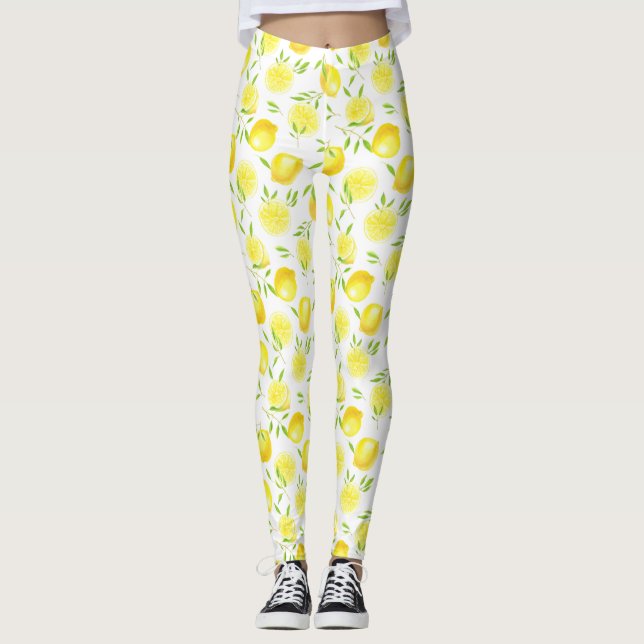 Leggings Lemones y hojas (Anverso)