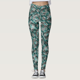 Leggings Lentejuelas plateadas y azules