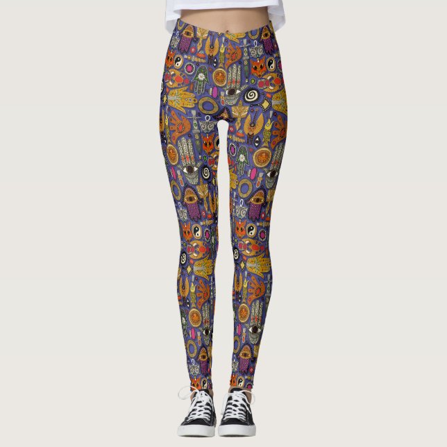 Leggings Lentes azul violeta de TALISMANS (Anverso)