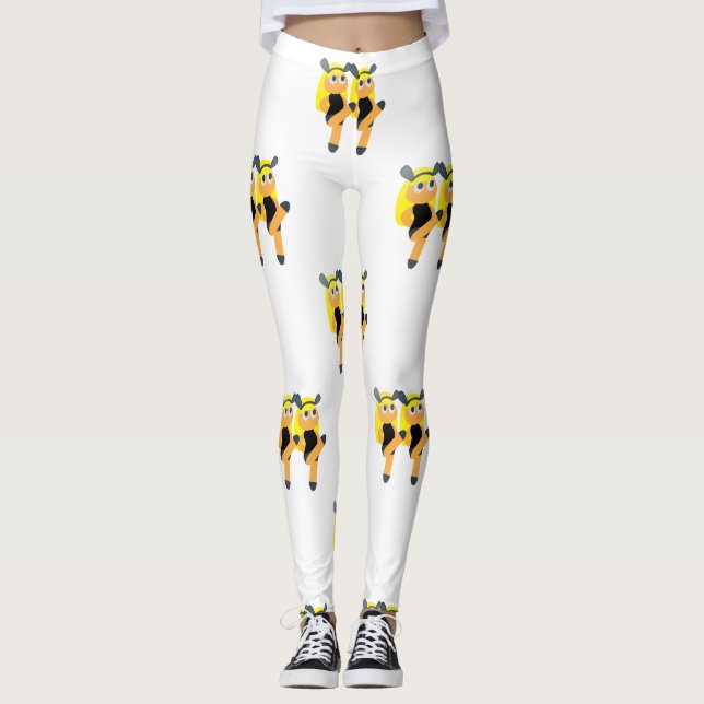 Leggings lentes de emoji gemelas (Anverso)
