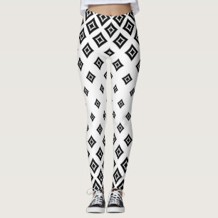 Leggings lentes de patrón de diamante