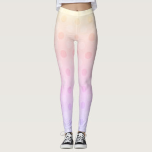 Leggings lentes de punto pastel con trajes activos