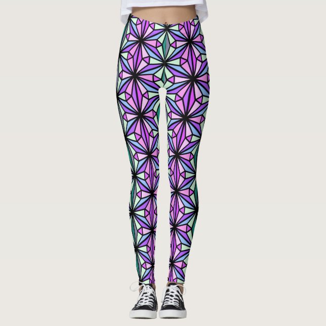 Leggings lentes de vidrio manchado (Anverso)
