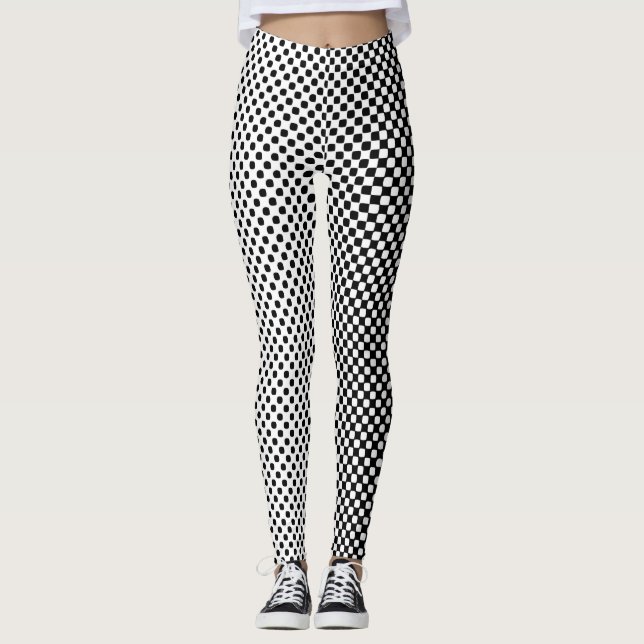 Leggings Lentes degradadas de patrones de semitono (Anverso)