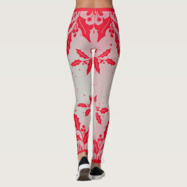 Leggings Lentes HOLLY IMPRESAS GRIS Y ROJO