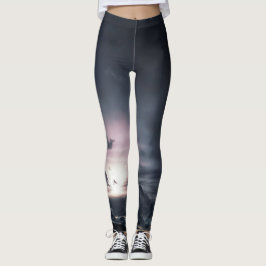 Leggings Lentes IMPRESAS POR LA NOCHE CIELO Y NUBES