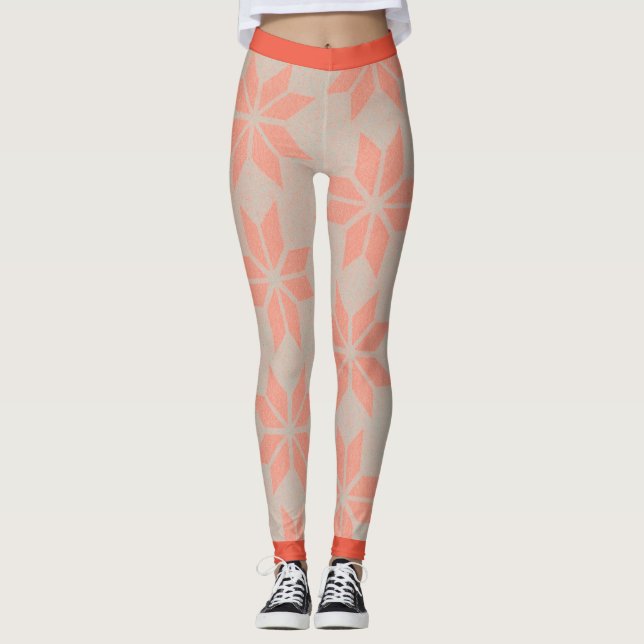 Leggings Lentes ROJAS DE POINSETIA PARA NAVIDADES (Anverso)