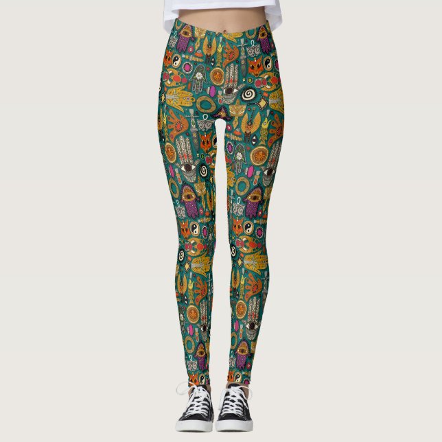 Leggings Lentes verdes viridianas de TALISMANS (Anverso)