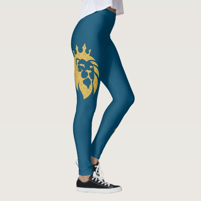 Leggings León con Corona - Estilo Oro 1 (Derecha)