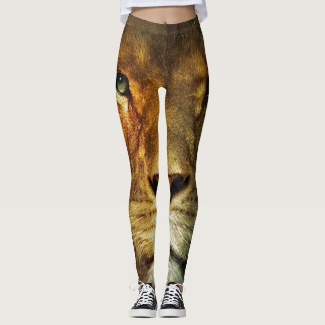 Leggings León de Judá - Jah Rasta - Poder Leyendas de Yoga (Anverso)