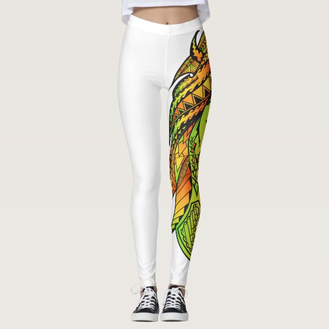 Leggings León de Rastafarian del samoano (Anverso)