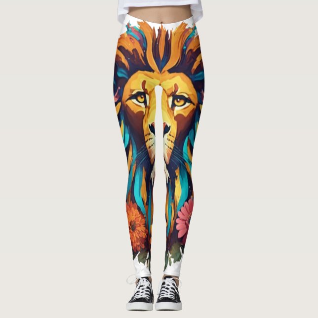 Leggings León geométrico (Anverso)