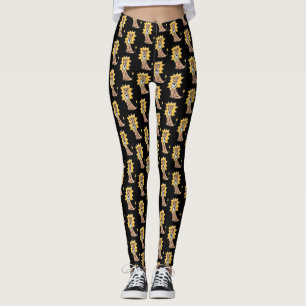 Leggings león lindo dibujos animados niños retro safari sel