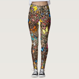 Leggings Leopard & Butterflies