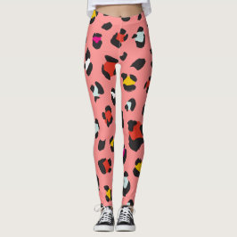 Leggings Leopard Pattern de moda de los años 80