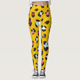 Leggings Leopard Pattern de moda de los años 80