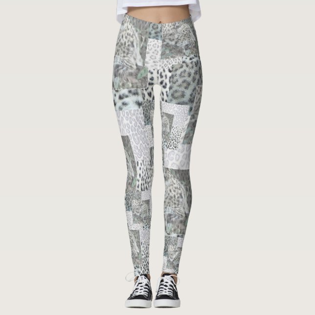 Leggings Leopard Print Pattern Leging (Anverso)