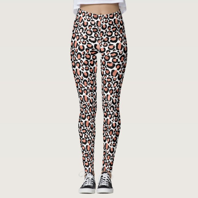 Leggings Leopard Print Rosa Gold Trendy (Anverso)
