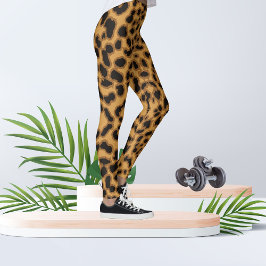 Leggings Leopard Safari Print