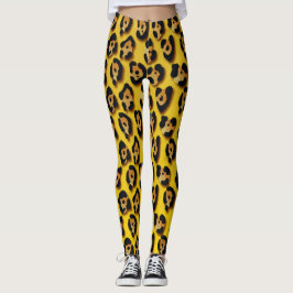 Leggings leopard skin pattern