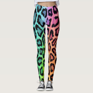 Leggings leopardo arco iris bg