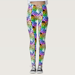 Leggings Leopardo Arcoíris Retro de los 80