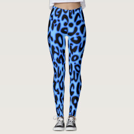 Leggings Leopardo azul