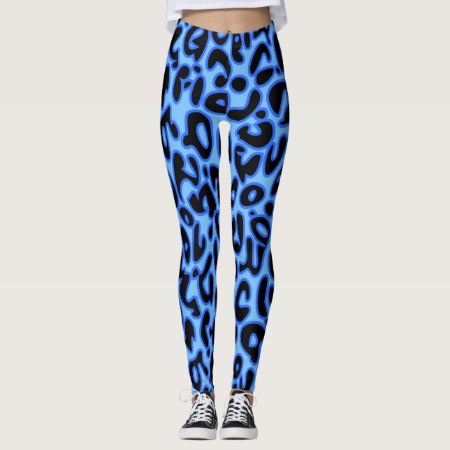 Leggings Leopardo azul (Anverso)