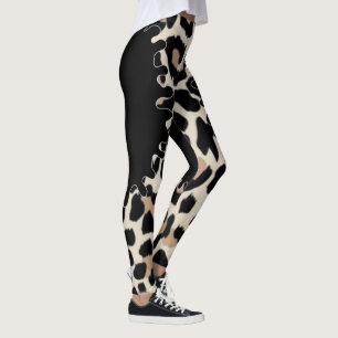 Leggings leopardo con corte especial