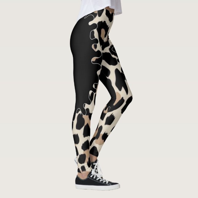 Leggings leopardo con corte especial (Derecha)