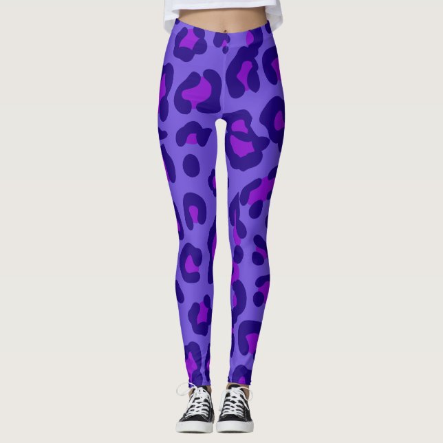 Leggings Leopardo de arándanos (Anverso)