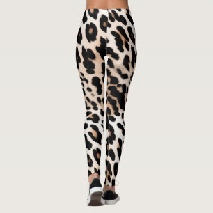 Leggings Leopardo de Crema Marrón