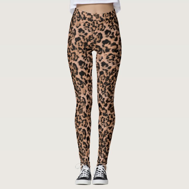 Leggings Leopardo - huella animal manchada (Anverso)