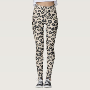 Leggings Leopardo imprime las piernas de las mujeres