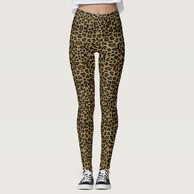 Leggings Leopardo Love - Power yoga Ir (Anverso)