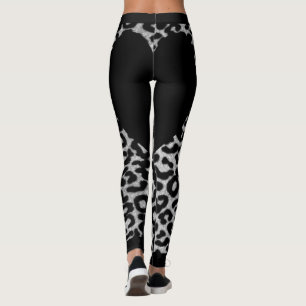 Leggings Leopardo negro