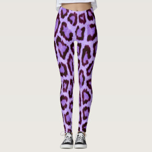 Leggings Leopardo púrpura