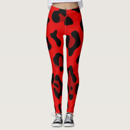 Leggings leopardo rojo