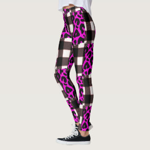 Leggings Leopardo rosa trenzado en todas las cintas