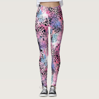 Leggings Leopardo rosado de impresión